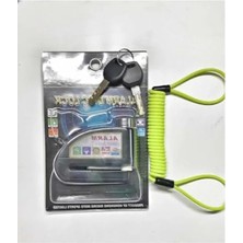 Calperia 110 Db Siyah Alarmlı Disk Kilidi, Hatırlatma Kablolu