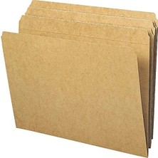 Calperia Güçlendirilmiş Düz Kesim Tab Dosya Klasörü - 100 Adet