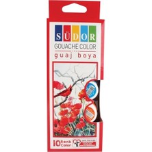 Nuvvo Südor Guaj Boya Seti 10 Renk x 15 Ml. Şişe