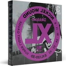 Calperia Profesyonel Elektro Gitar Tel Seti, 3'lü, Xl Ölçü 9-42, Nikel Kaplama