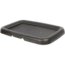 Calperia Pratik Köpek Tuvaleti - Gri-Antrasit Renk, 40X60 cm Elekli