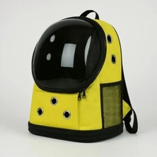 Calperia Fileli Şeffaf Yıkanabilir Evcil Hayvan Taşıma Çantası, Uçuş Kurallarına Uygun