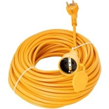 Calperia Seyyar Uzatma Kablosu, 30 Metre, Kapaklı Prizli