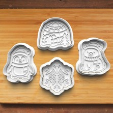 Hobist Yılbaşı Kutup Hayatı Desenli Kurabiye ve Şeker Hamuru Kalıbı