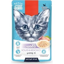 Calperia Tavuk ve Ördekli Yaş Kedi Maması 70GR