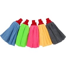 Calperia Mikrofiber Mop Başlığı, Süper Emici, Renkli Temizlik Bezi