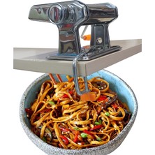 M3 Decorium Full Paslanmaz Çelik Italyan Makarna Erişte Hamur Spagetti Ravolli Lazanya Mantı Açma Kesme Makinesi