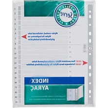 Calperia 1-20 Rakamlı A4 Boyutunda Karton Ayrac