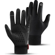 Calperia Suya Dayanıklı Dokunmatik Motosiklet Eldiveni - Rüzgar Geçirmez, Parmak Korumalı