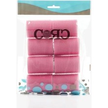Calperia Cırtlı Sünger Bigudi, Pembe - 8 Adet, 4 cm Çapında