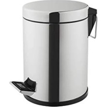 Calperia Paslanmaz Çelik Çöp Kovası - 3 Litre, Pedallı