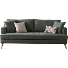 Alfemo Frida Üçlü Koltuk-Krem