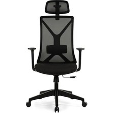 Calperia Ofis Yönetici Koltuğu, Sabit Kollarla, Siyah