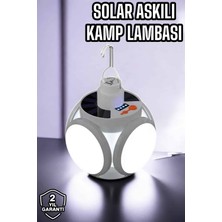 Güneş Enerjili Solar Aydınlatma Kamp Çadır Lambası Şarjlı Ampül LED Şarjlı El Feneri Iş�