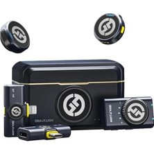 Calperia Kablosuz Lavalier Mikrofon Seti, Compact Tasarım ve Yüksek Ses Performansı