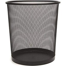Calperia Siyah Metal Perfore Çöp Kovası - 10 Lt Kapasite
