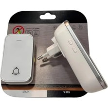 Calperia Kinetik Enerjili Kablosuz Kapı Zili, 150 M Mesafe