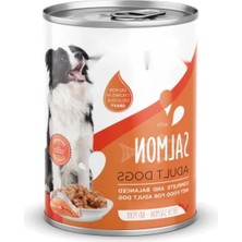 Calperia Taze Somon Parça Etli Yaş Mama, Yetişkin Köpekler Için, 400 G x 12 Adet