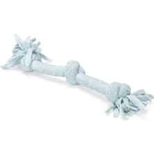 Calperia Yavru Köpek Oyuncağı, Çift Düğümlü Diş Ipi, Peluş, Mavi