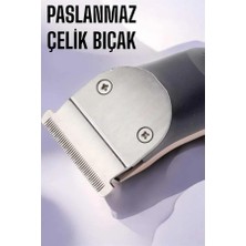 Poyraz Market Paslanmaz Çelik Bıçaklı Hassas Çelik Bıçaklı Tıraş Makinesi