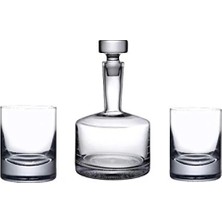 Calperia El Imalatı Kristal Viski Seti - 1 Karaf ve 2 Bardak