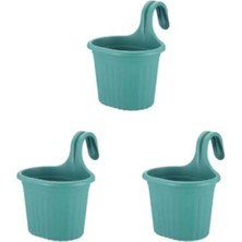 Calperia Askılı Balkon Saksıları - 22,2 Cm, 3 Litre, Yeşil
