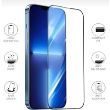 ProNorth IPhone 16 Uyumlu Tam Kapatan Temperli Cam Ekran Koruyucu Kırılmaz Cam
