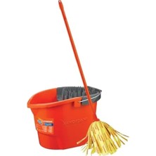 Calperia Pratik Sıkmalı Paspas Seti, Yüksek Emici Mop ve Kova