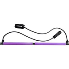 Calperia Unisex Pilates Çubuğu, Mor Renk, Taşınabilir
