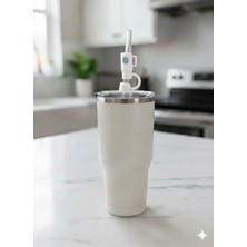 Case Collection Stnly Quencher Termos Için Silikon Pipet Tıpası Kapağı Toz Geçirmez Kapak Şekilli Pipet Başlığı