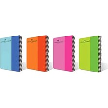 Calperia Düz Tasarıma Sahip Spiralli 100 Yaprak Defter - Asorti Renk Seçenekleri