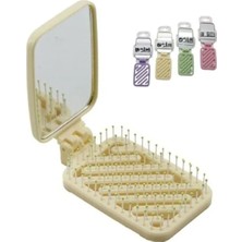 Calperia Katlanır Aynalı Tarak - Çanta Boy, Ergonomik Tasarım