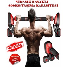 PremiumPort 3pod 3 Ayaklı Kapı Barı 92-120CM, Spor ve Güçlendirme Çubuğu