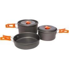 Calperia Alüminyum Kamp Tencere Seti - Hafif ve Dayanıklı