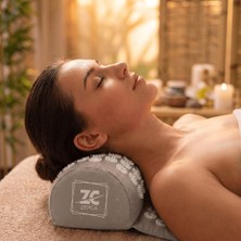 Zepca Sırt ve Boyun Ağrısı Için Dikenli Çivimat Masaj Minderi | Akupunktur Yoga Pilates Mat Yastıklı Set - Gri