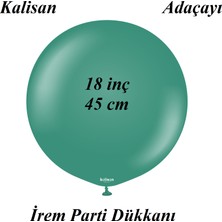 İrem Parti Dükkanı Kalisan Retro Adaçayı Latex Balon 2 Adet 18 Inç 45 cm