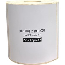 Calperia Termal Etiket, Barkod ve Adres Yazımı Için 100X100 mm Boyutunda