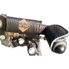 Calperia Motosiklet Vites Kılıfı, Doğal Deri Koruyucu Aksesuar