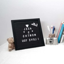 Calperia Siyah Yazı Panosu - Mesaj Tahtası ve Beyaz Harf Seti