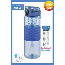 PremiumPort 700ML Sağlıklı ve Şık Tritan Su Şişesi, Detoks Aparatıyla Rahat Kullanım