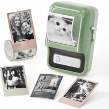 Calperia Taşınabilir Termal Etiket Yazıcı, 50X30MM Beyaz Etiket Ile, Mobil Uyumlu