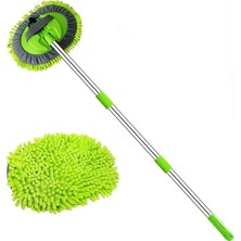 Calperia Uzun Saplı Mikrofiber Araba Yıkama Fırçası ve Temizleme Seti ile Derin Temizlik