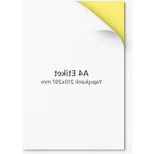 Calperia Yapışkanlı A4 Etiket, 20 Sayfa, Beyaz Renk, Çok Amaçlı