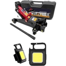 Calperia 2.5 Tona Kadar Kapasite, Arabalı Tekerlekli Hidrolik Kriko