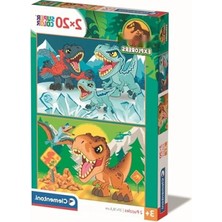 Calperia 2X20 Parça Jurassic World Temalı Yapboz