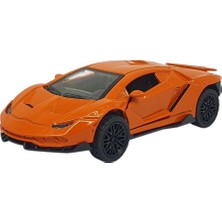 Hatıra Kutusu Çek Bırak Metal Arabalar 13 cm - SR2213- Turuncu (Lisinya)