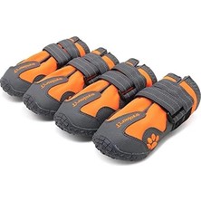 Calperia Turuncu Suya Dayanıklı, Nefes Alabilen Köpek Ayakkabısı, 4 Adet