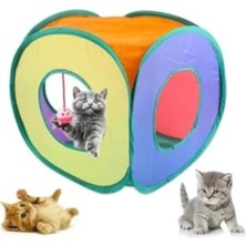 Calperia Renkli Katlanır Kedi ve Köpek Oyun Tüneli, Eğlenceli Tasarım