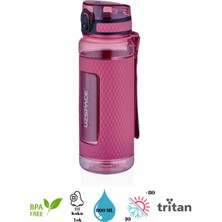 PremiumPort Şeffaf Tritan Su Matara 800 Ml, Silikon Koruma ile Dayanıklı ve Şık