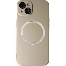 Prativas Iphone 14 Kılıf Magneticsafe Lens Silikon - Gold